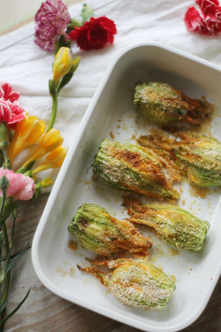 Fiori Di Zucca In Padella Con Pangrattato