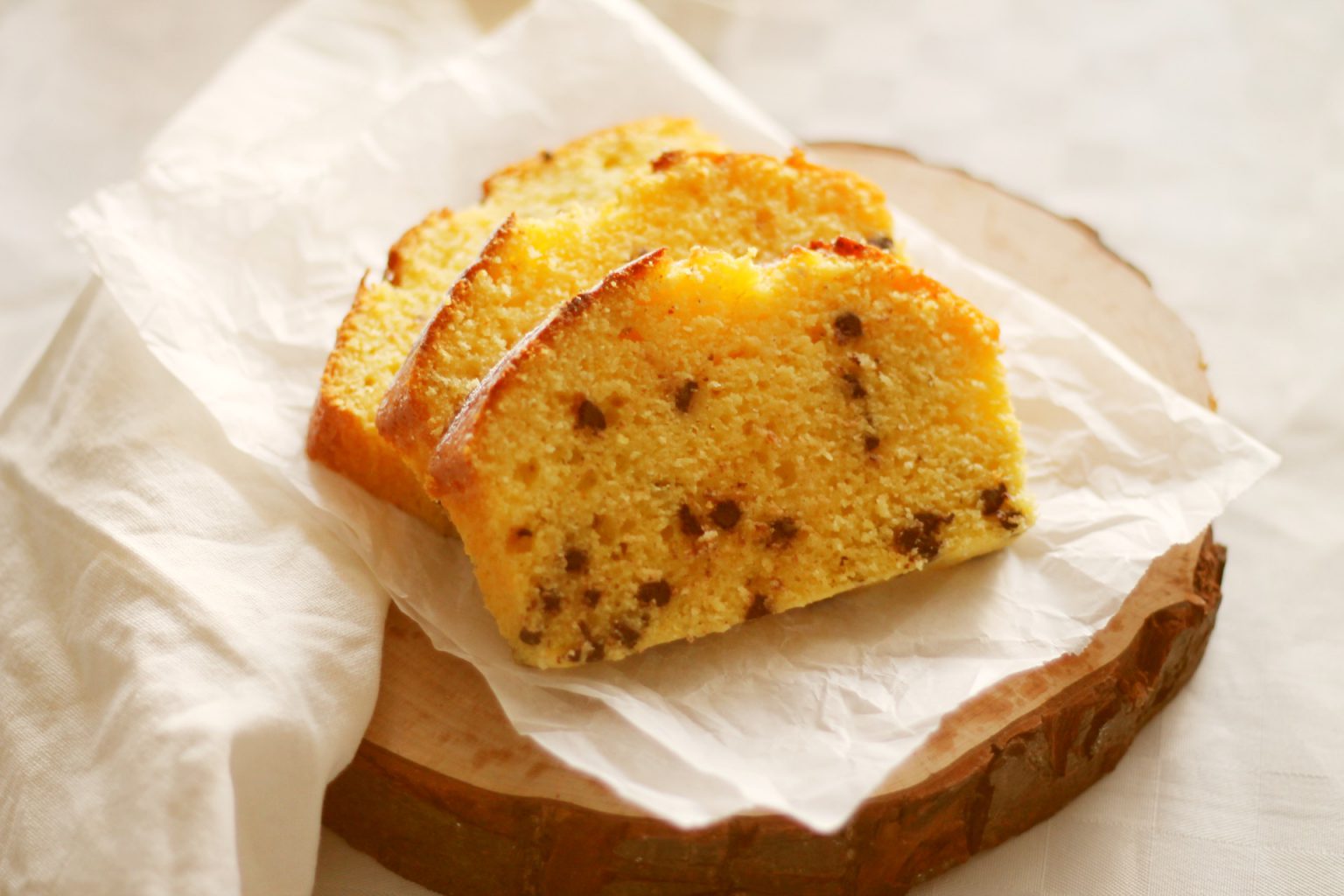 plumcake con ricotta e gocce di cioccolato